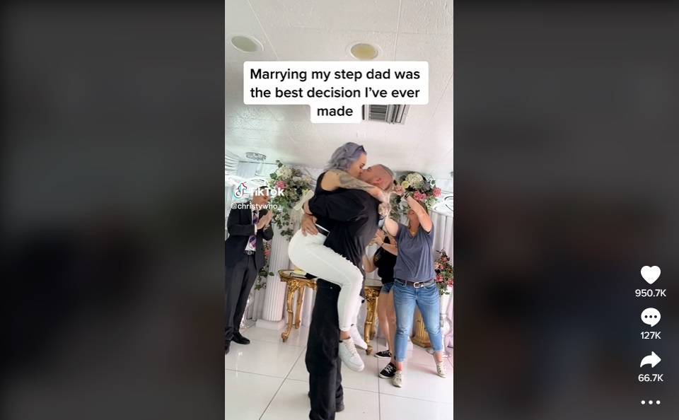 O tânără a devenit virală pe TikTok după ce a spus că s-a căsătorit cu tatăl ei vitreg. Apoi a revenit cu „adevărata poveste”