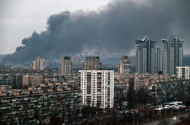 Consequences of Russian strikes on Kyiv, Ukraine - 09 Mar 2023