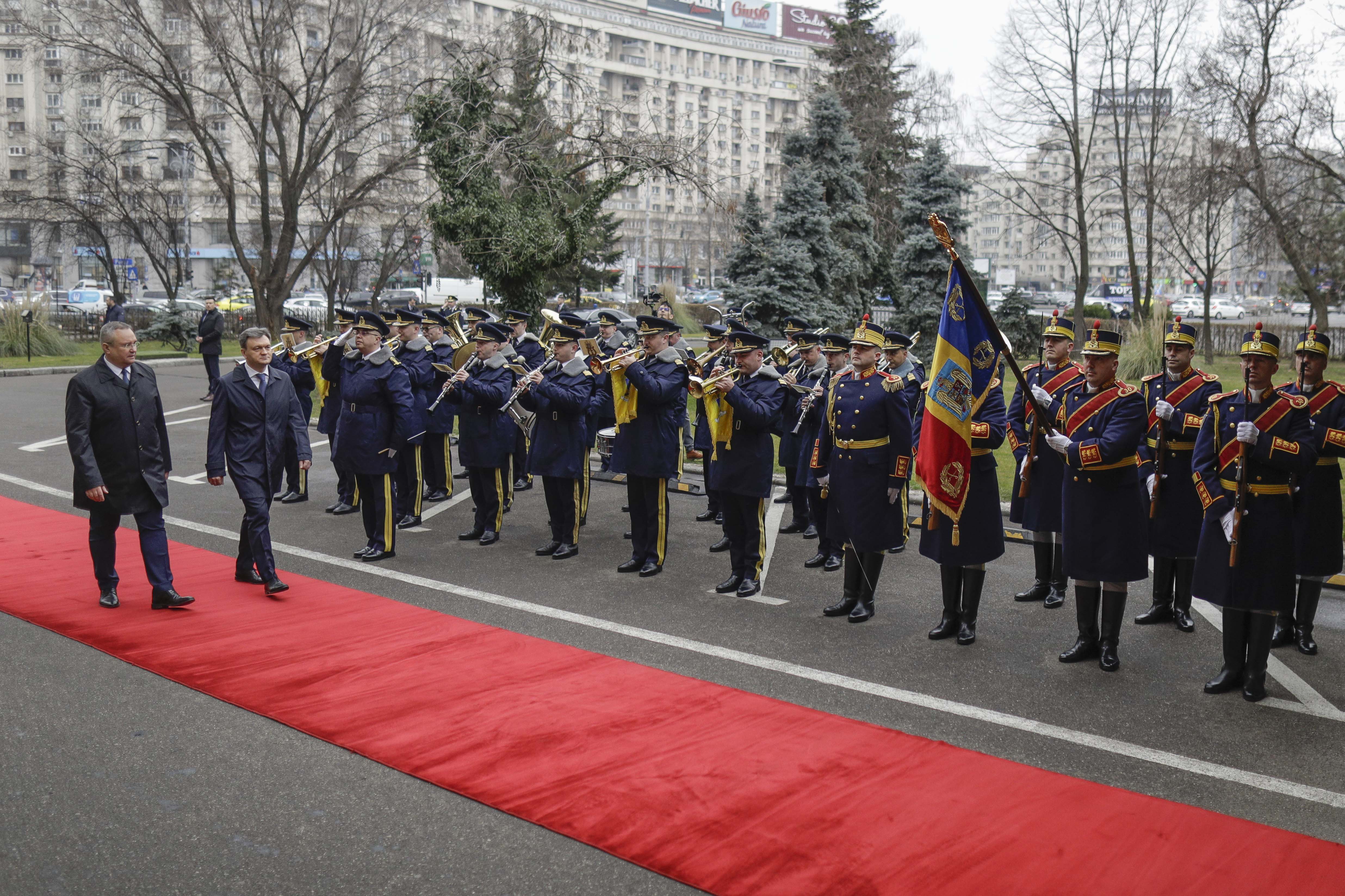 Premierul Republicii Moldova, Dorin Recean, în vizită oficială la București