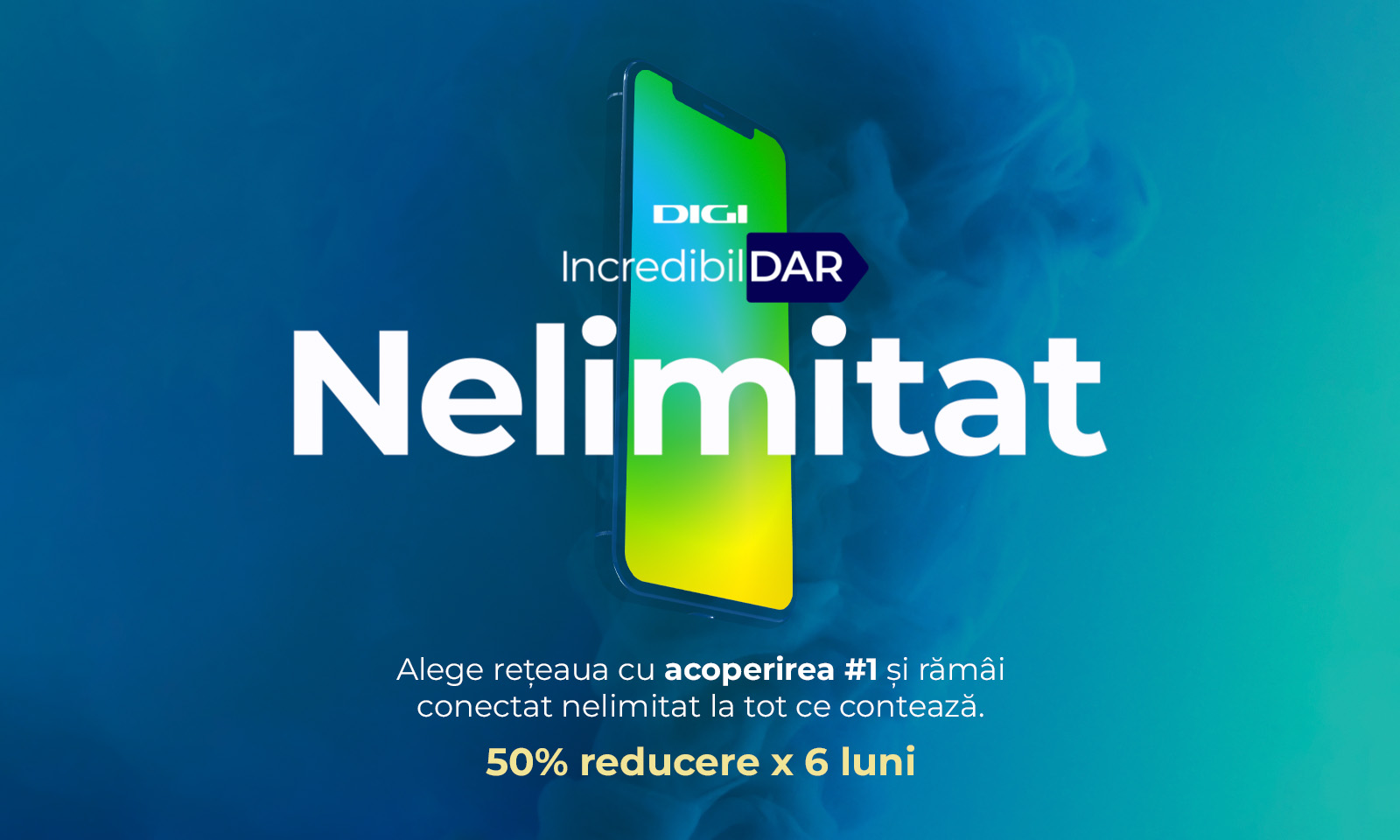 „Incredibil, dar Nelimitat” revine cu reduceri de 50%, timp de 6 luni,  la portarea în rețeaua DIGI