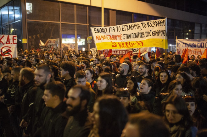 Protest in Athens after train crashed in Greece