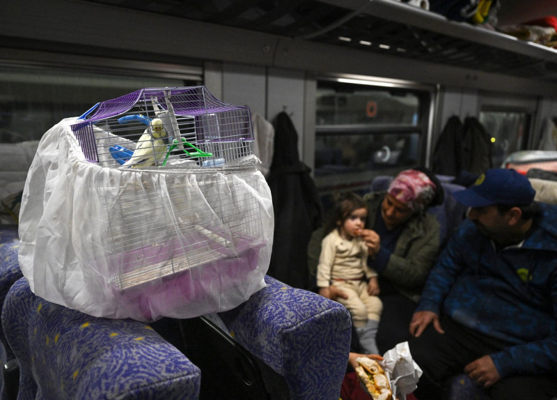 Trains turned into homes for earthquake victims in Hatay