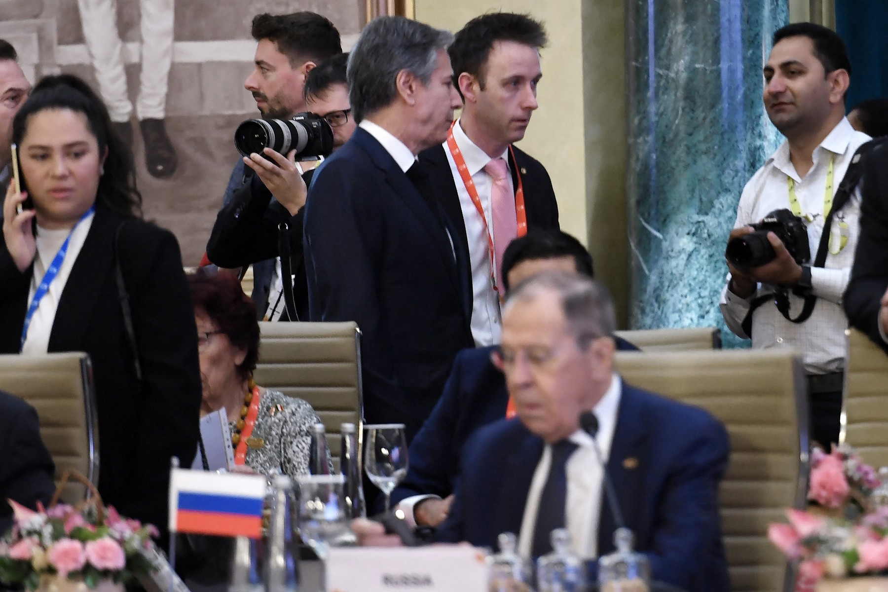 Blinken și Lavrov s-au întâlnit pentru prima dată de la începutul invaziei ruse în Ucraina. Discuția lor a durat 10 minute