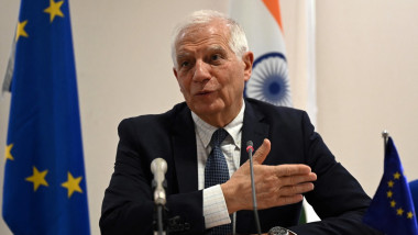 Josep Borrell, înaltul Reprezentant al UE pentru afaceri externe şi politica de securitate, participă la reuniunea G20 de la New Delhi, pe 1 martie 2023.