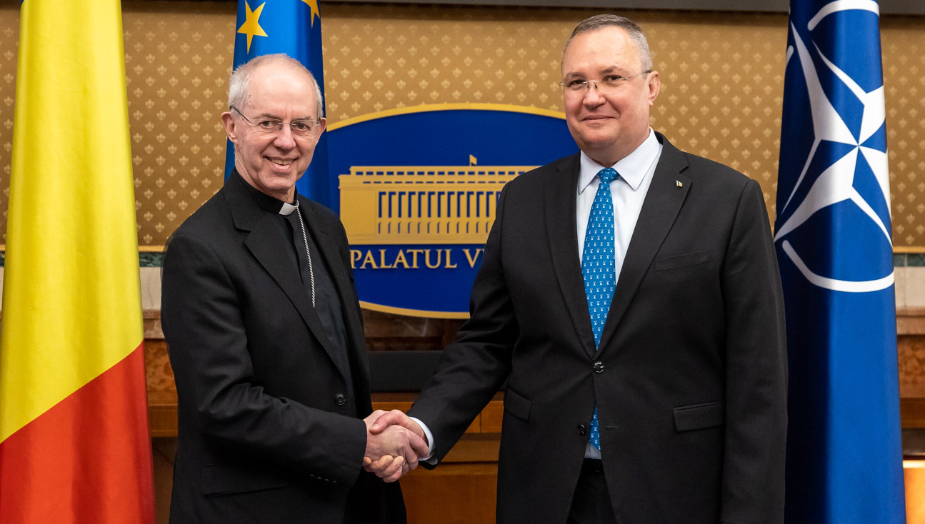 Premierul Ciucă s-a întâlnit cu Arhiepiscopul de Canterbury. Cei doi au discutat despre situaţia din Ucraina şi traficul de persoane