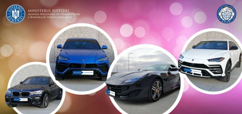 ANABI a preluat 4 maşini de lux în valoare de 800.000 euro. Bolizii au fost aduși în ţară de o grupare care jefuia americani
