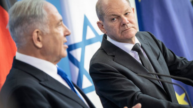 Benjamin Netanyahu și Olaf Scholz