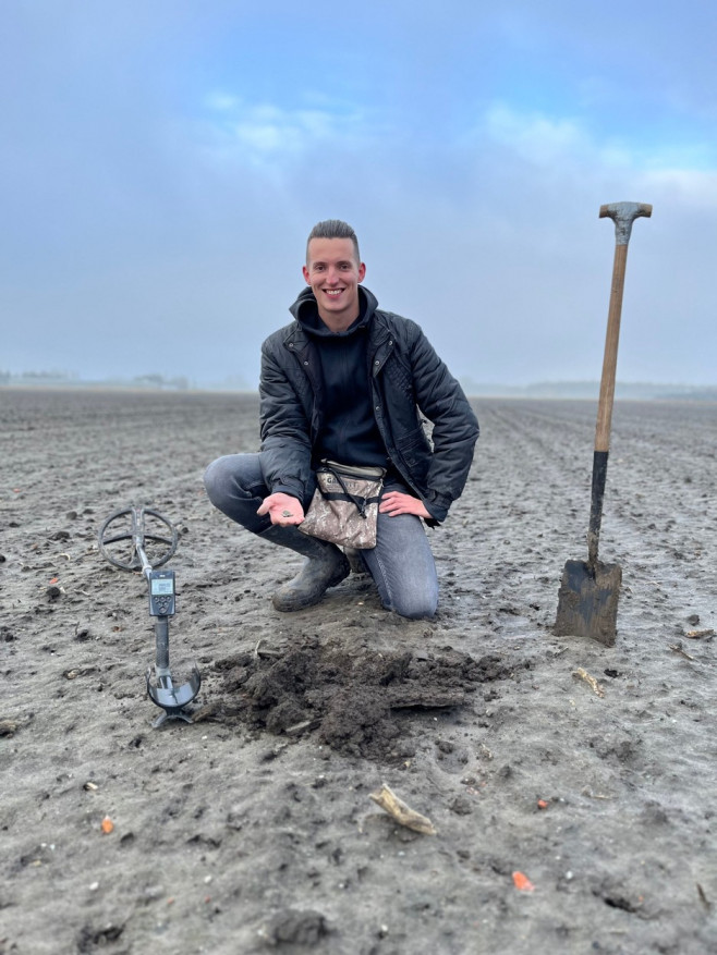 Dutch historian finds 1,000-year-old buried medieval golden treasure using metal detector