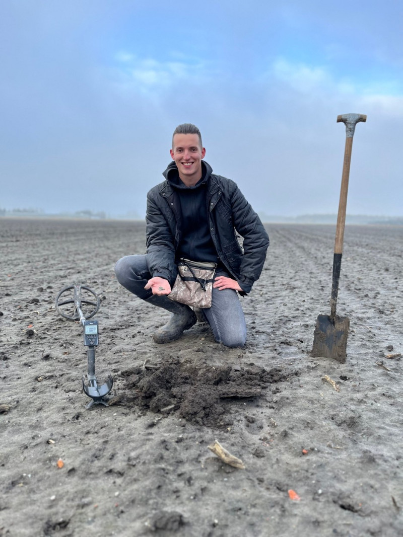 Dutch historian finds 1,000-year-old buried medieval golden treasure using metal detector