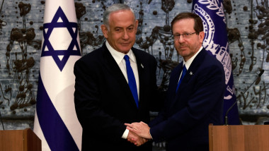 Isaac Herzog și Bejamin Netanyahu