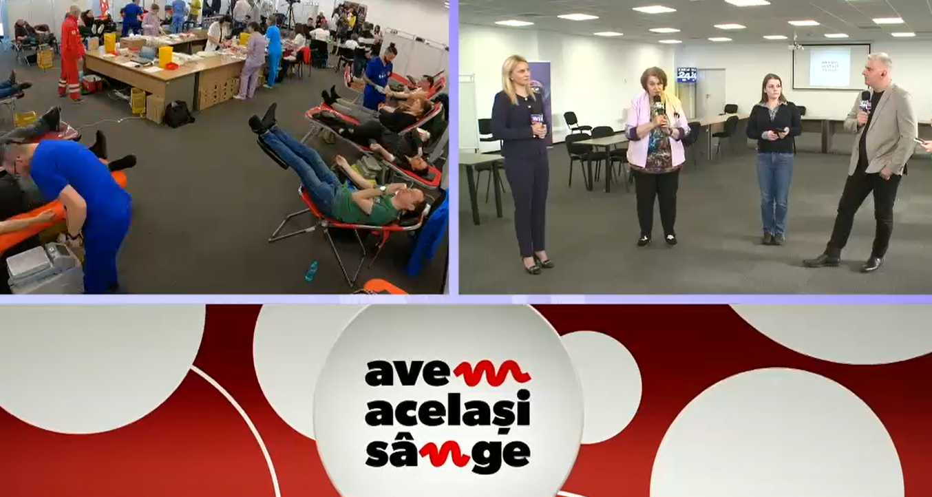 Record de donatori într-o singură zi în campania Digi24 „Avem același sânge”