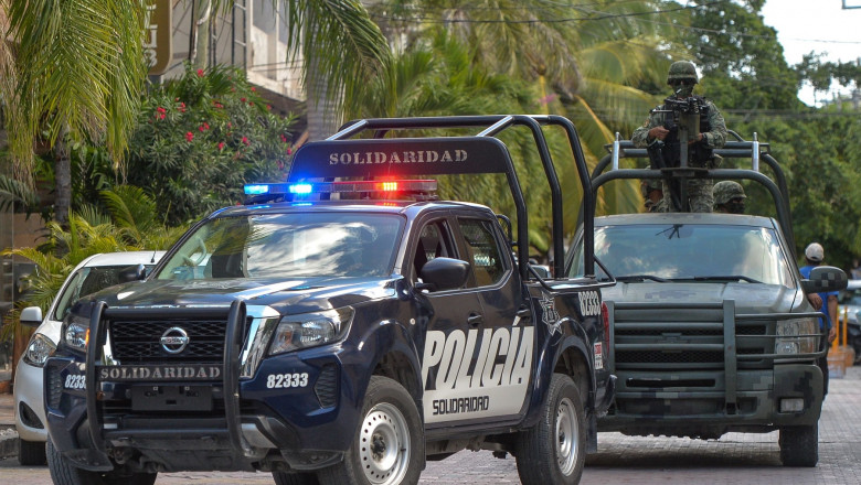 masina de politie in mexic
