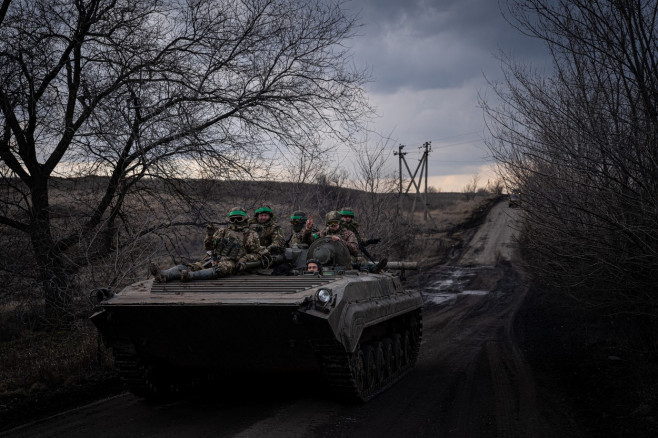 Ukrainian forces prepare before deployment in Chasiv Yar