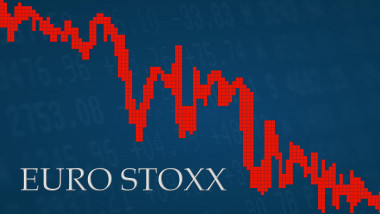 The EURO STOXX, a stock market index of the Eurozone is falling
