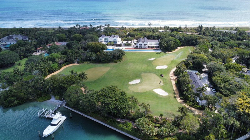 General Views Of Tiger Woods' Jupiter Island Mansion