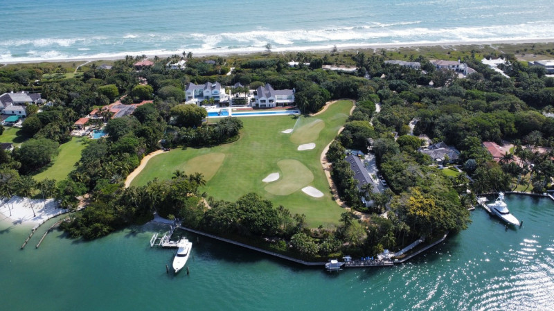 General Views Of Tiger Woods' Jupiter Island Mansion