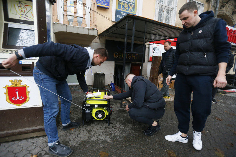 Emergency Power Outages In Odesa, Amid Russia's Invasion Of Ukraine - 24 Nov 2022