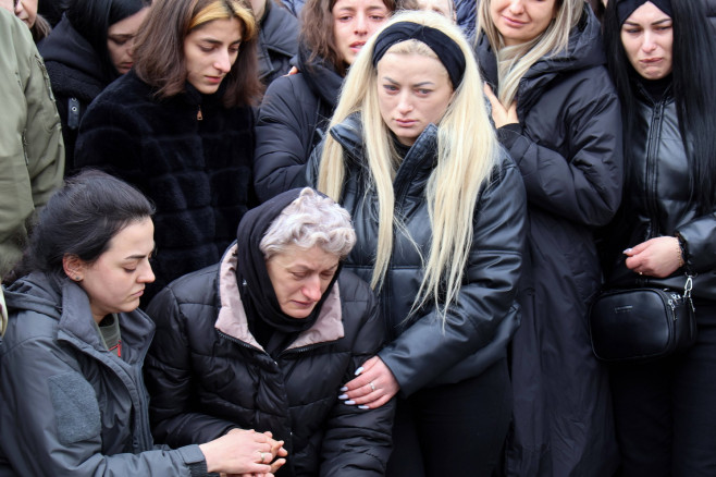 Memorial service for Dmytro Kotsiubailo in Kyiv