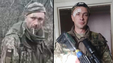 Alexandr Mațievschi, soldatul cu tigara in gura, executat in padure, colaj 2 portrete in uniforma