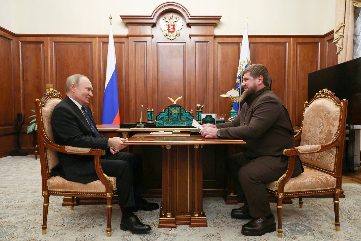Kadîrov i-a dat raportul lui Putin, la Kremlin: „În Cecenia totul este foarte bine. Asta datorită ție, don”