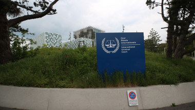 Sediul Curții Penale Internaționale de la Haga pe 20 mai 2021.