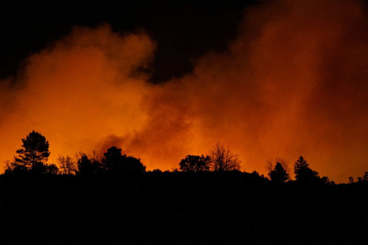Incendiu masiv de vegetație în Spania. 1.500 de oameni au fost evacuați, autoritățile intervin cu 20 de avioane și elicoptere