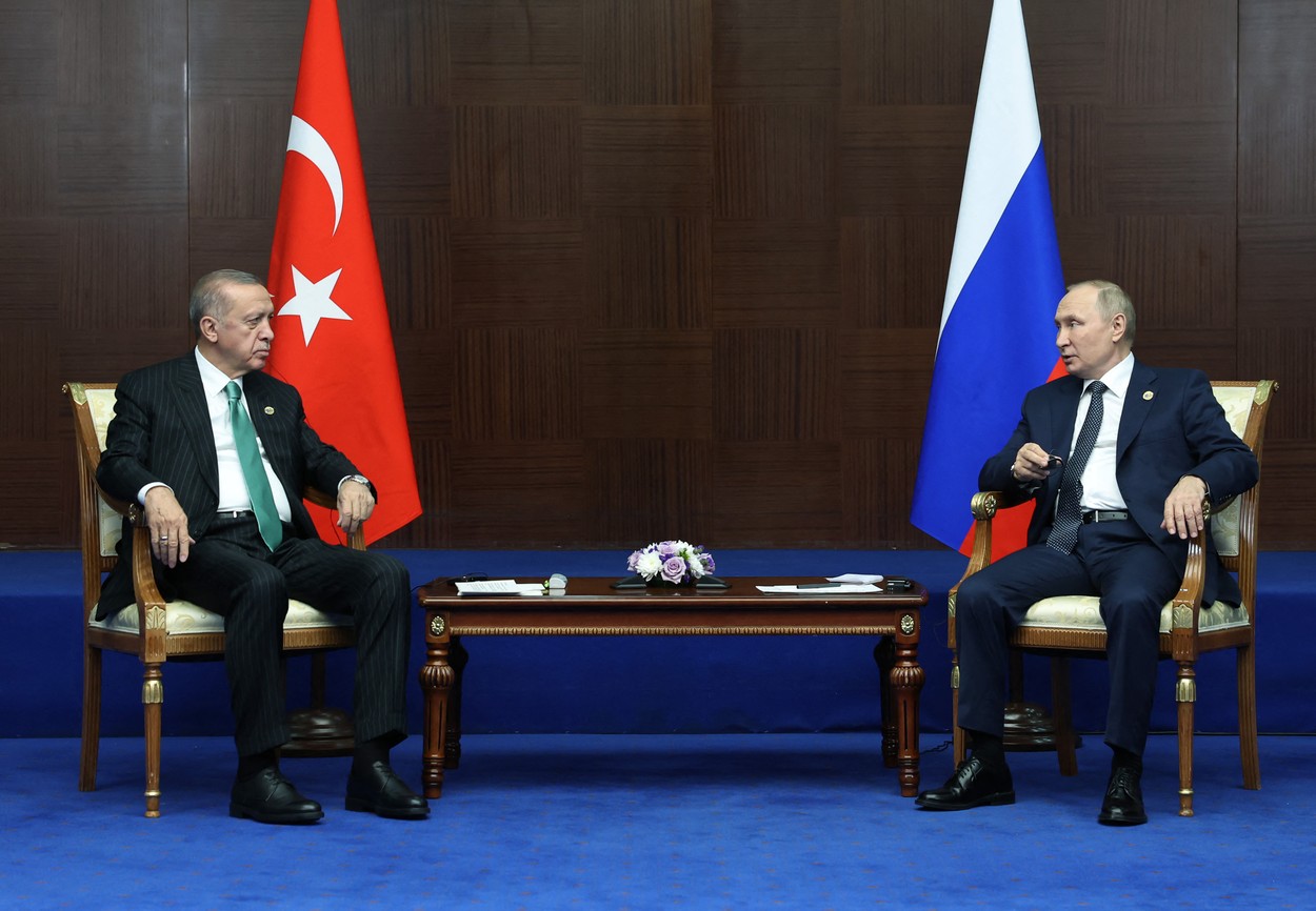 Putin şi Erdogan au discutat despre acordul privind exportul cerealelor prin Marea Neagră