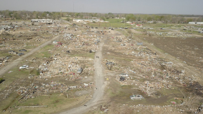 O tornadă a măturat statul american Mississippi