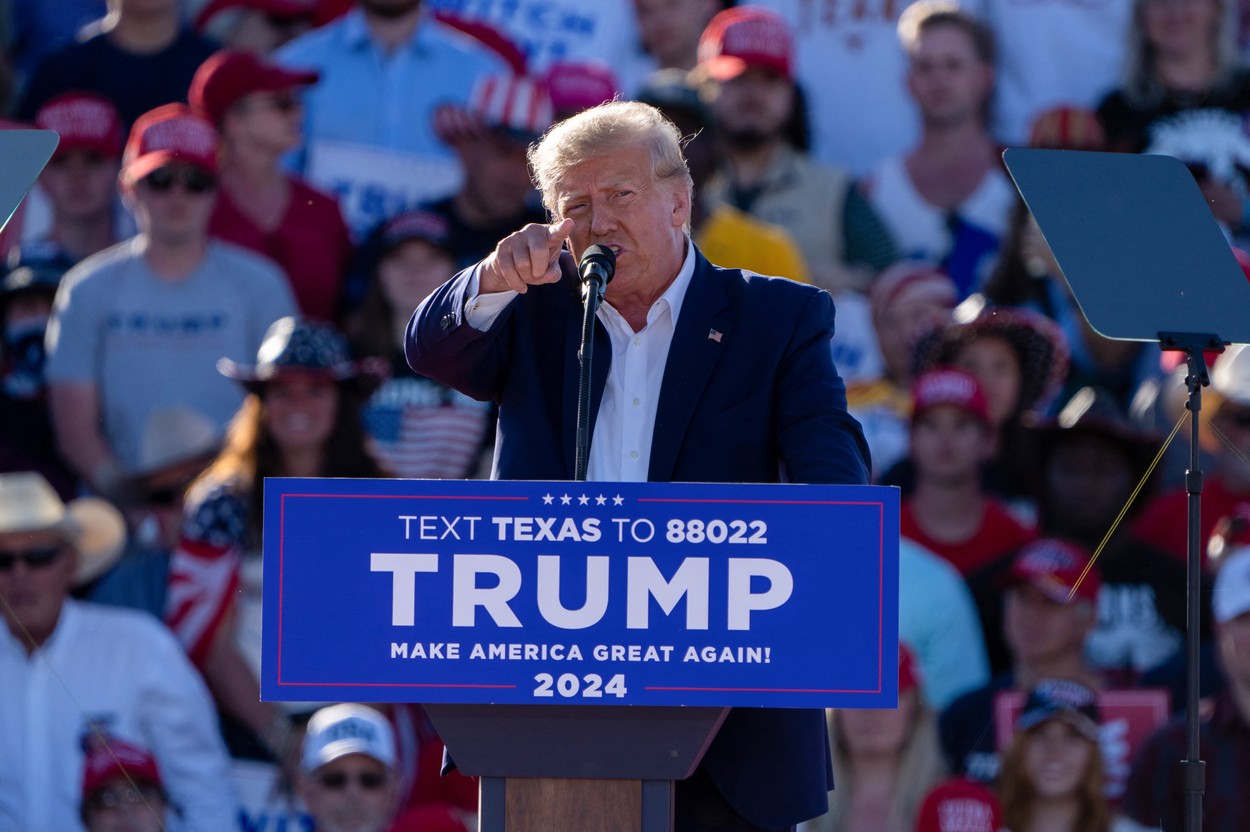 Trump și-a susținut nevinovăția la un miting de campanie în orașul Waco, fost fief al unei secte antifederale