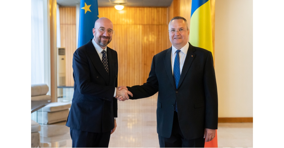 Ciucă, cină de lucru cu preşedintele Consiliului European. Charles Michel a declarat că sprijină eforturile de aderare la Schengen