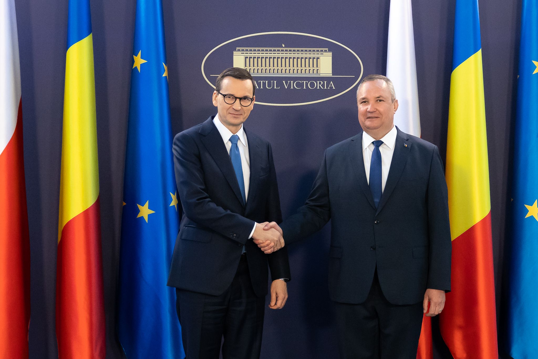 Ciucă: Schimburile comerciale între România şi Polonia au crescut. Trebuie găsite soluţii pentru echilibrarea balanţei comerciale