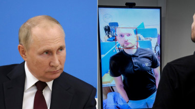 Vladimir Putin / demonstrație utilizare tehnologia de recunoaștere facială
