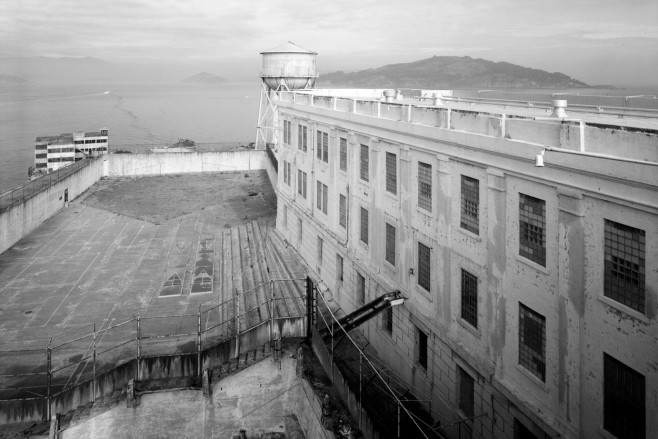 View of Alcatraz on Alcatraz Island, San Francisco Bay, San Francisco, San Francisco County, CA