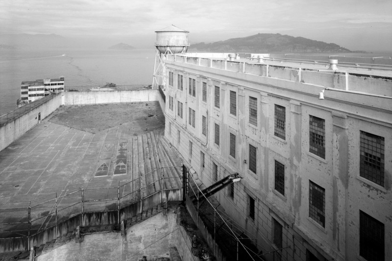 View of Alcatraz on Alcatraz Island, San Francisco Bay, San Francisco, San Francisco County, CA