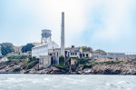 Alcatraz Island, formerly housed a high-security prison now it is a National historic landmark open for tours in San Francisco, CA