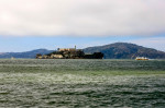 The infamous Island of Alcatraz in San Francisco Bay, California