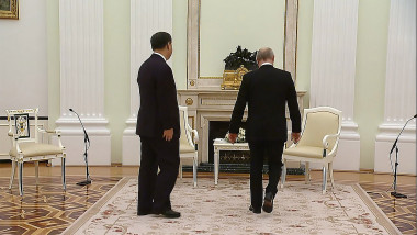 China's President Xi Jinping Meets With Russian President Vladimir Putin in Moscow