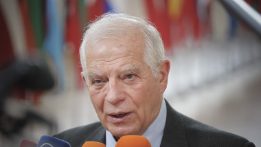Josep Borrell, Înaltul reprezentant european pentru politici externe şi de securitate susţine o conferinţă de presă la Bruxelles, pe 9 februarie 2023.