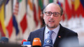 Foreign Minister of Austria Alexander Schallenberg speaks to the press