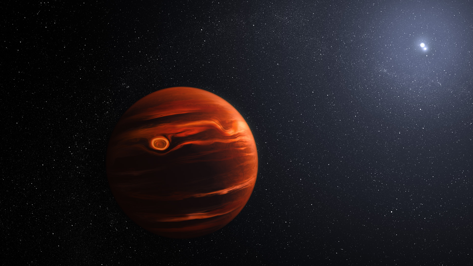 O furtună de praf pe o planetă aflată la 40 de ani lumină de Pământ a fost detectată de telescopul James Webb