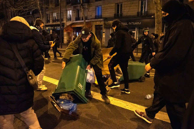 Protests and strikes amid anger at Macronís pension reform in Paris, France - 22 Mar 2023