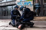 Protest Against The Pension Reforms In Lyon, France - 23 Mar 2023