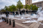 Protest Against The Pension Reforms In Lyon, France - 23 Mar 2023