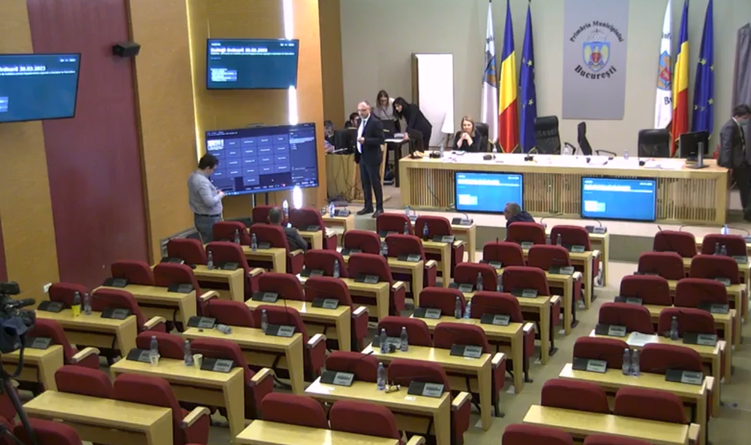 CGMB a respins proiectul de rectificare bugetară. Ședinţa, închisă din cauza lipsei de cvorum