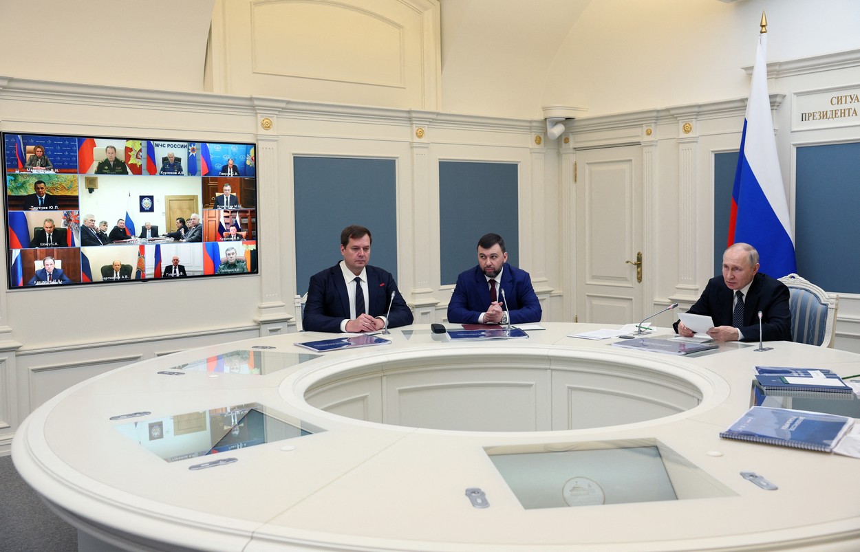 Liderii separatiști din Ucraina ar fi stat 10 zile în carantină înainte de a se întâlni cu Putin