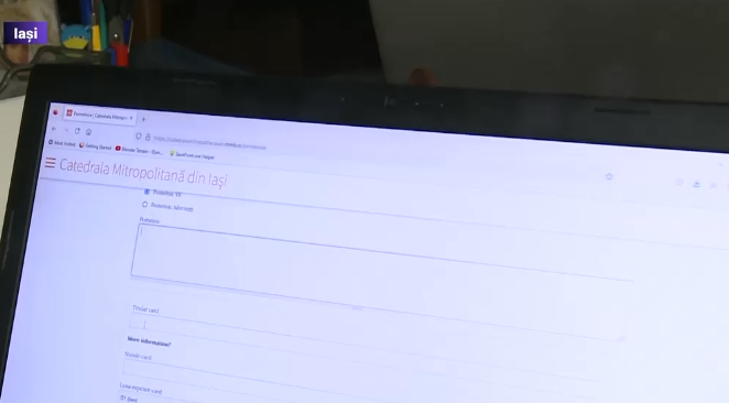Cum se trimite un pomelnic online la Catedrala Mitropolitană Iași. Plata se face cu cardul