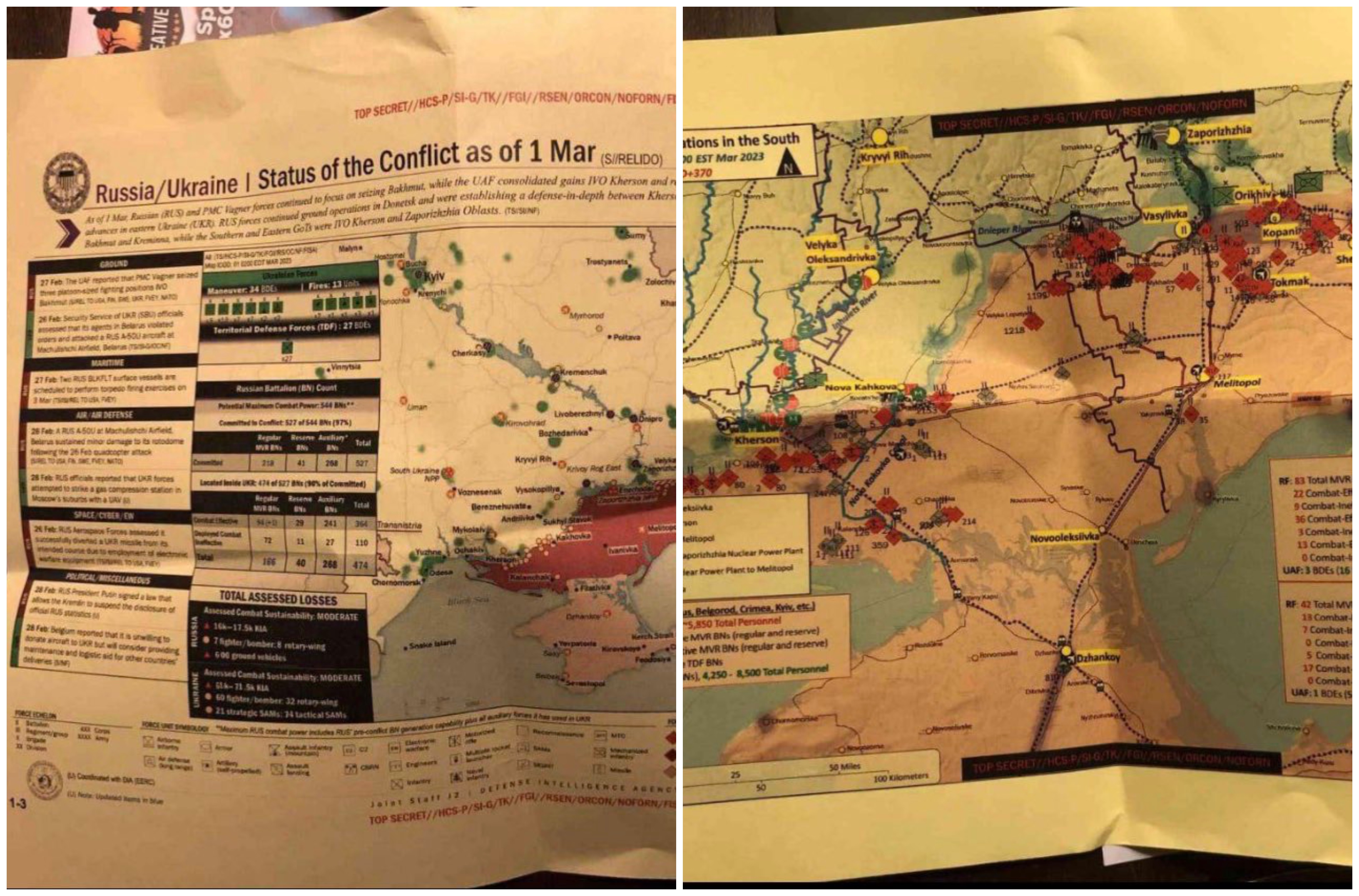 Pentagonul investighează o scurgere de documente clasificate privind pregătirea contraofensivei ucrainene