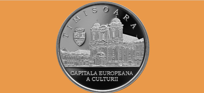 BNR lansează o monedă din argint cu tema Timişoara 2023 - Capitală Europeană a Culturii