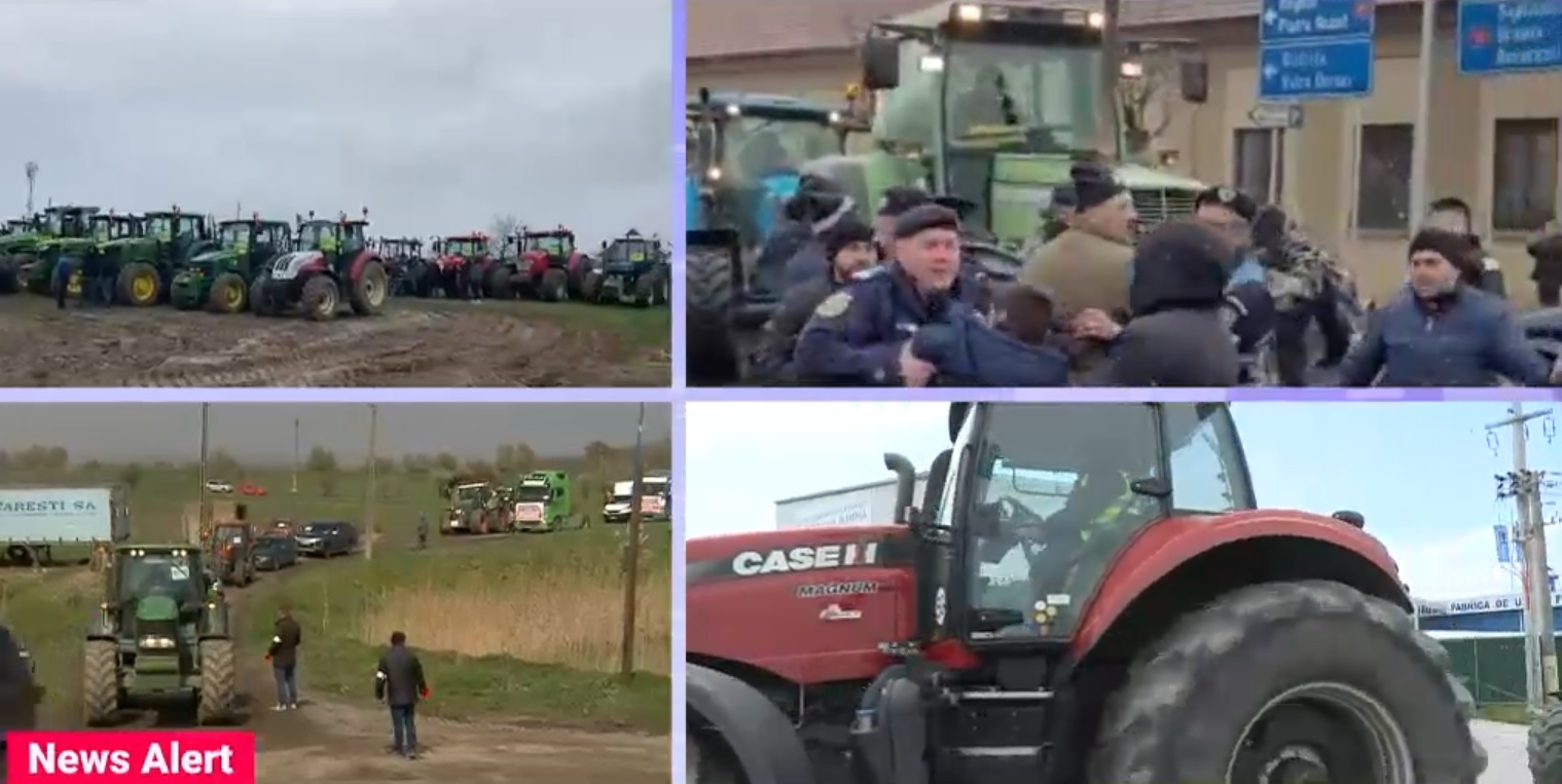 Fermierii protestează în toată țara și cer despăgubiri mai mari de la UE. „Este o bătaie de joc". Confruntări cu jandarmii