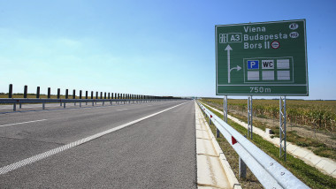 Punctul de frontieră dintre România și Ungaria Nagykereki-Borș II văzut pe 4.09.2020.